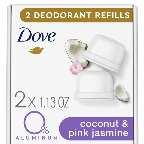 Dove Deodorant Refills Twin Pack, Coconut and Pink Jasmine, 1.13 oz EasyOptionXY LLC