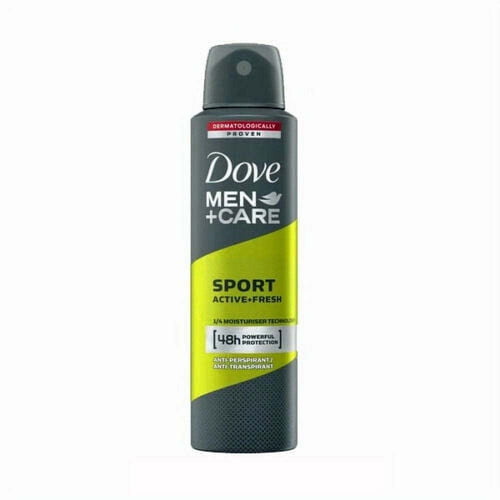 6 Pack Dove Men + Care Sport Active Fresh Antiperspirant Deo Spray, 150ml EasyOptionXY LLC
