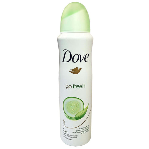 2 Pack Dove Go Fresh Cucumber &Green Tea Antiperspirant Deodorant Spray, 150ml Each EasyOptionXY LLC