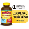 Nature Made Flaxseed Oil 1000 mg Softgels; Dietary Supplement; 180 Count EasyOptionXY LLC