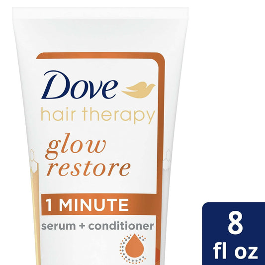 Dove Hair Therapy Glow Restore Serum + Conditioner 8 fl oz EasyOptionXY LLC