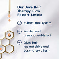 Dove Hair Therapy Glow Restore Serum + Conditioner 8 fl oz EasyOptionXY LLC