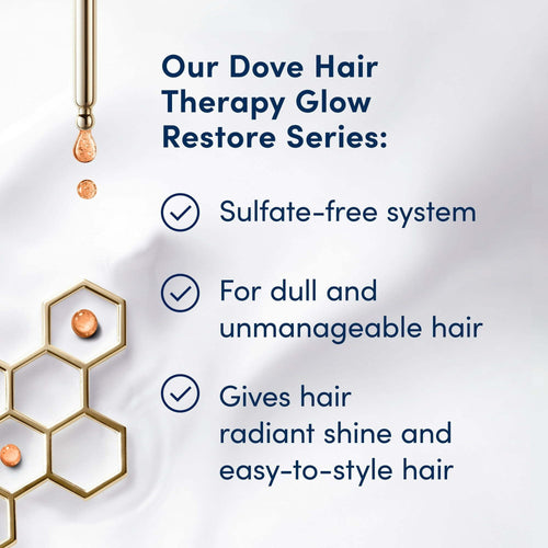 Dove Hair Therapy Glow Restore Serum + Conditioner 8 fl oz EasyOptionXY LLC