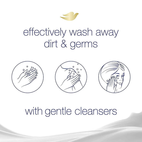 Dove Beauty Bar More Moisturizing Than Bar Soap Gentle Exfoliating With Mild Cleanser For Softer And Smoother Skin, 4 x 100g Pack EasyOptionXY LLC