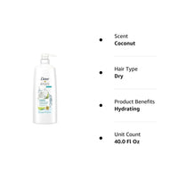 Dove Nourishing Rituals Coconut & Hydration Conditioner 40 Fl. Oz EasyOptionXY LLC