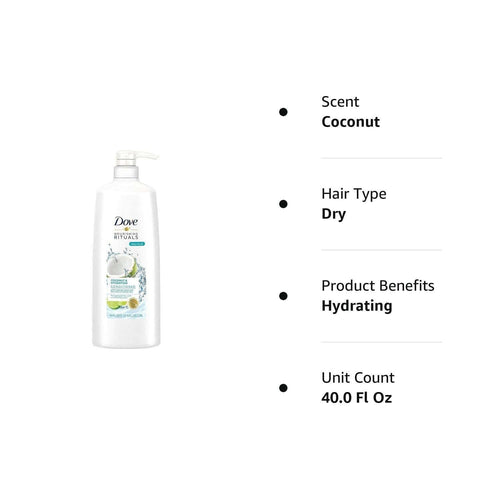 Dove Nourishing Rituals Coconut & Hydration Conditioner 40 Fl. Oz EasyOptionXY LLC