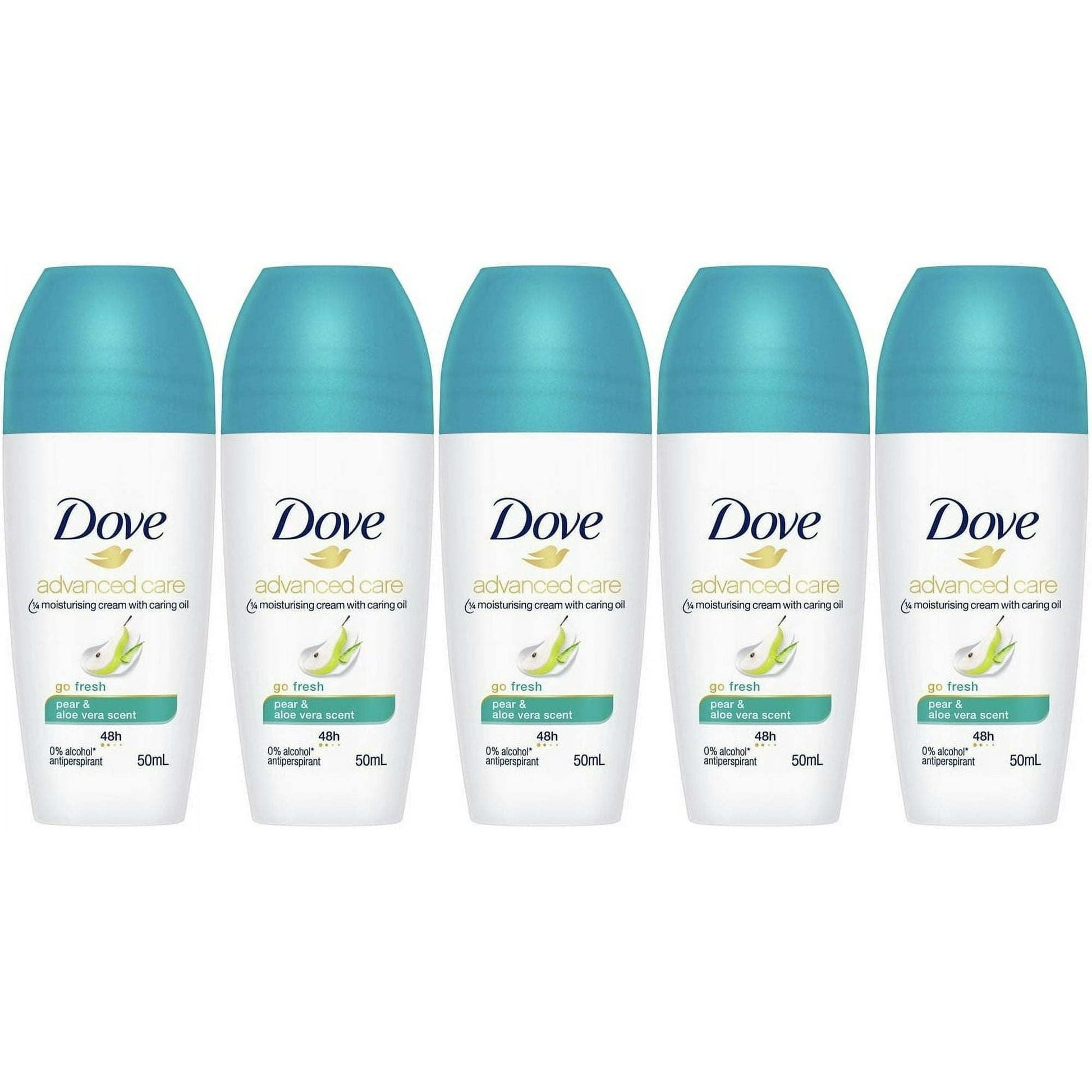 Dove Go Fresh Pear and Aloe Antiperspirant Roll-on, 50 Ml / 1.7 Ounce (Pack of 5) EasyOptionXY LLC