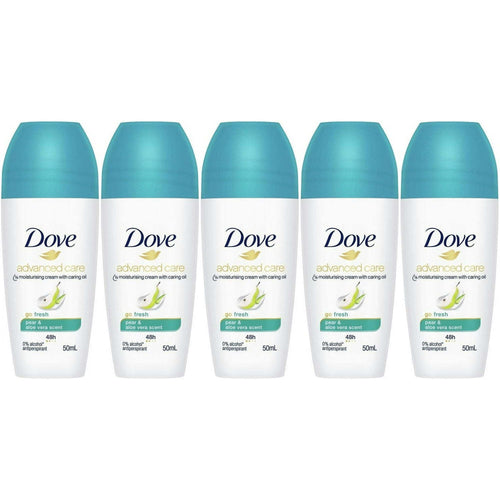 Dove Go Fresh Pear and Aloe Antiperspirant Roll-on, 50 Ml / 1.7 Ounce (Pack of 5) EasyOptionXY LLC