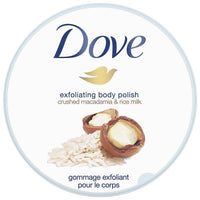 Dove Exfoliant Moderate Body Polish, Crushed Macadamia and Rice Milk, 10.5 oz (2 pack) (Bundle) EasyOptionXY LLC