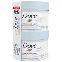 Dove Exfoliant Moderate Body Polish, Crushed Macadamia and Rice Milk, 10.5 oz (2 pack) (Bundle) EasyOptionXY LLC