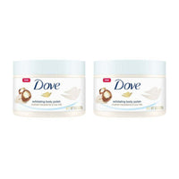 Dove Exfoliant Moderate Body Polish, Crushed Macadamia and Rice Milk, 10.5 oz (2 pack) (Bundle) EasyOptionXY LLC