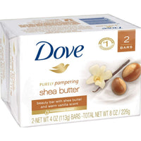 Dove Purely Pampering Shea Butter Beauty Bar, 4 oz, 2 Bar EasyOptionXY LLC