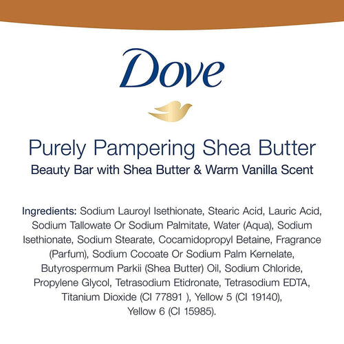 Dove Purely Pampering Shea Butter Beauty Bar, 4 oz, 2 Bar EasyOptionXY LLC