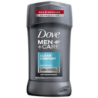 Dove Men+Care Antiperspirant Deodorant Stick Clean Comfort 2.7 oz (Pack of 6) EasyOptionXY LLC