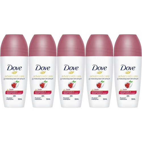 Dove Go Fresh Pomegranate & Lemon Verbena Scent Antiperspirant Roll-on, 50 Ml / 1.7 Ounce (Pack of 5) EasyOptionXY LLC