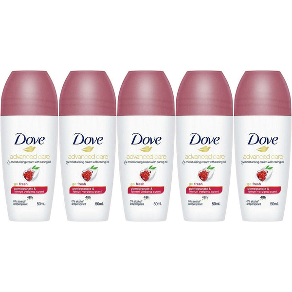 Dove Go Fresh Pomegranate & Lemon Verbena Scent Antiperspirant Roll-on, 50 Ml / 1.7 Ounce (Pack of 5) EasyOptionXY LLC