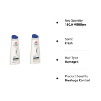Dove Intense Repair Shampoo For Damaged Hair - 180 ML (Pack Of 2) EasyOptionXY LLC