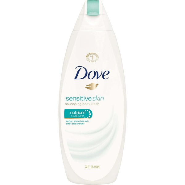Dove Sensitive Skin Nourishing Body Wash, Unscented, 22 oz (Pack of 4) EasyOptionXY LLC