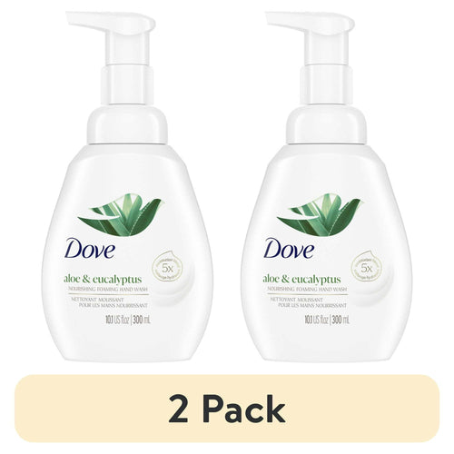 (2 pack) D ove Nourishing Women's Foaming Hand Soap All Skin Aloe & Eucalyptus, 10.1 oz EasyOptionXY LLC