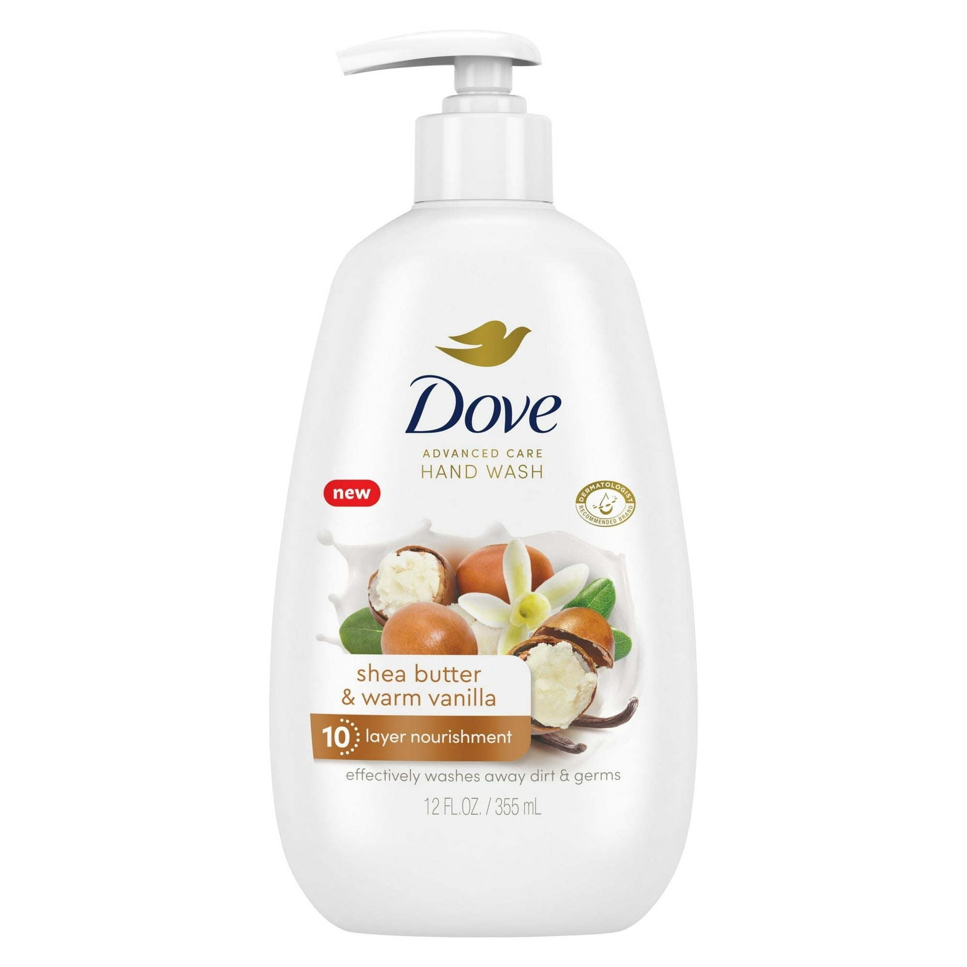 (4 pack) D ove Advanced Care Women's Hand Soap All Skin Shea Butter & Warm Vanilla, 12 oz EasyOptionXY LLC
