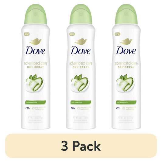 Dove Advanced Care Cool Essentials Dry 48HR Deodorant Spray 3 Pack EasyOptionXY LLC