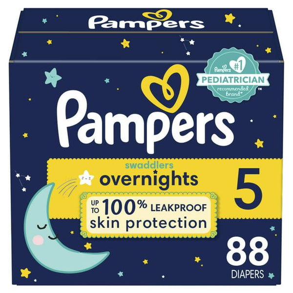 Pampers Swaddlers Overnight Diapers Size 5, 88 Count EasyOptionXY LLC