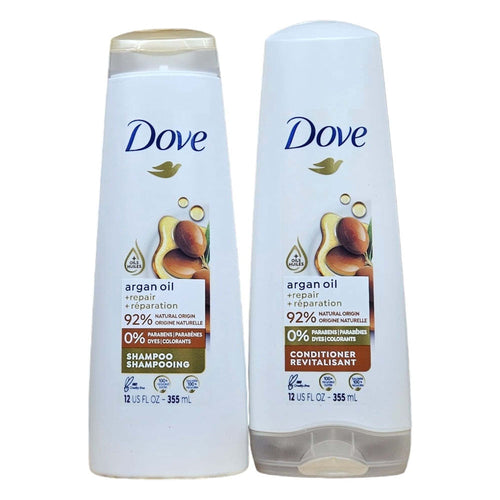 Dove Beauty Argan Oil and Repair Shampoo & Conditioner Set 12oz EasyOptionXY LLC