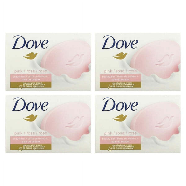 Dove, Beauty Bar Soap with Deep Moisture, Pink, 4 Bars, 3.75 oz EasyOptionXY LLC