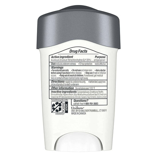 Dove Men + Care Clinical Protection Antiperspirant Deodorant Solid Clean Comfort 1.70 oz - (Pack of 6) EasyOptionXY LLC
