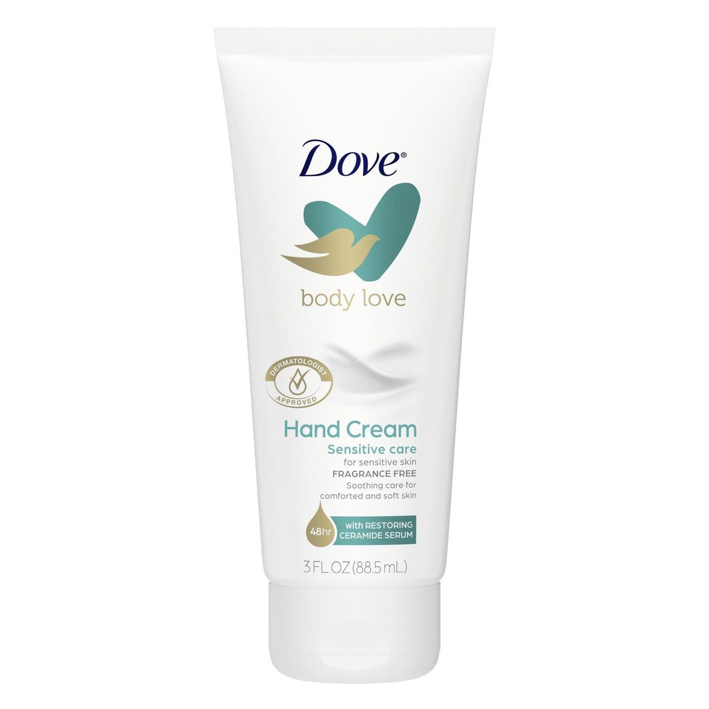 Dove Body Love Fragrance-Free Hand Cream for Rough or Dry Skin Sensitive Care Soothes and Comforts Skin 3 oz EasyOptionXY LLC