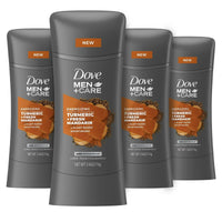Dove Men+Care Antiperspirant Deodorant Turmeric + Fresh Mandarin Natural Inspired Deodorant For Men 2.6 Oz 4 Count EasyOptionXY LLC