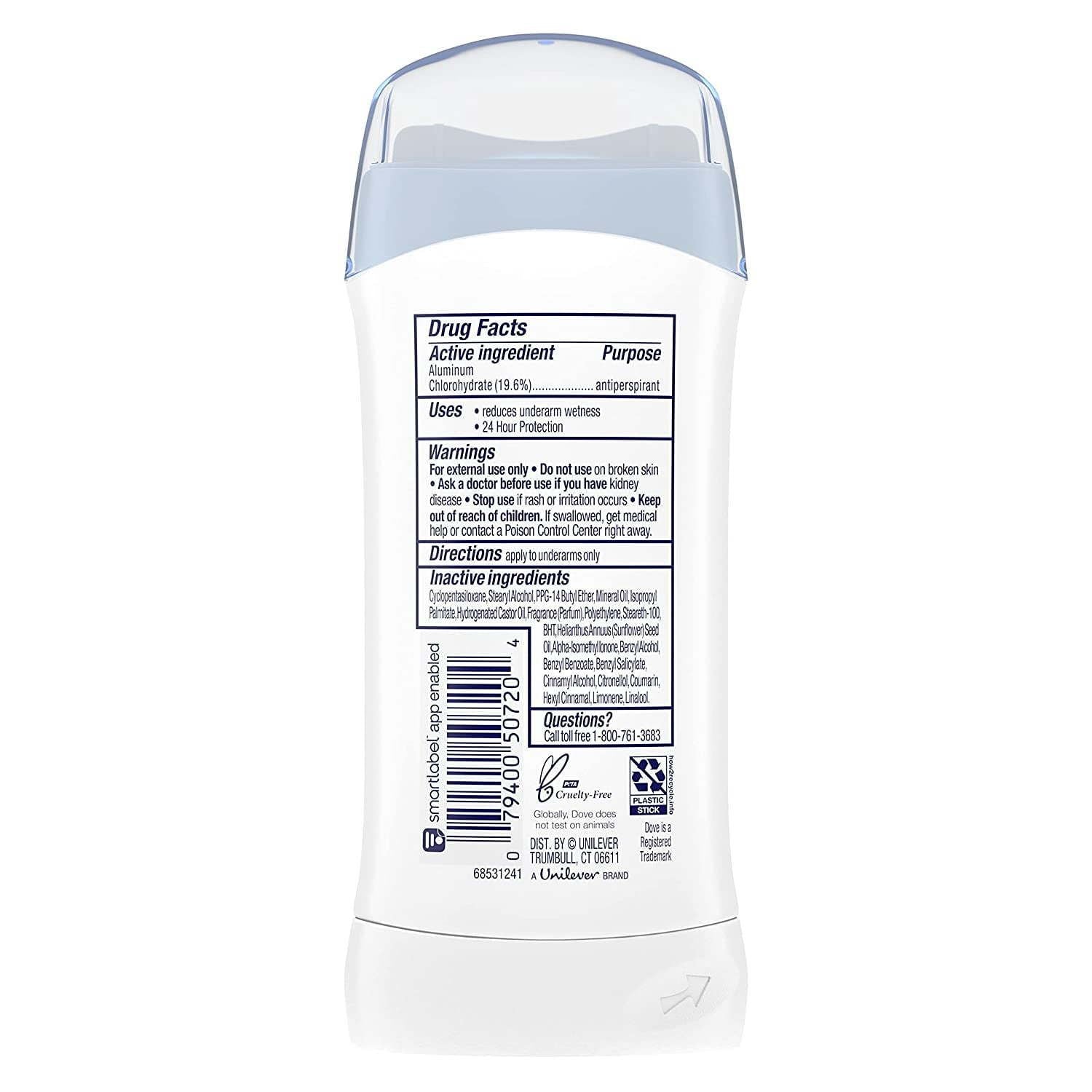 Dove Invisible Solid Deodorant, Powder - 2.6 Ounce EasyOptionXY LLC