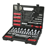 Hyper Tough 144-Piece 1/4, 3/8 and 1/2-inch Drive Mechanics Tool Set, Chrome Finish, New EasyOptionXY LLC