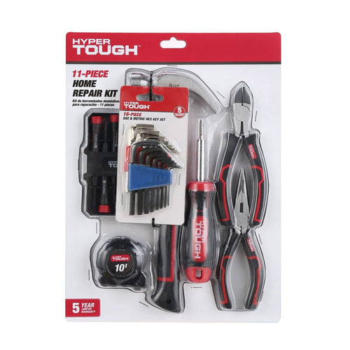 Hyper Tough 27pc Home Repair Tool Kit Including Pliers, Hex Keys and More EasyOptionXY LLC