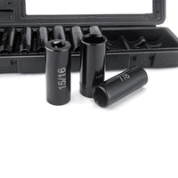Hyper Tough 11-Piece 1/2" Drive 6-Point Deep Impact SAE Socket Set EasyOptionXY LLC