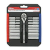 Hyper Tough 19 Piece 1/4 inch Drive Ratchet and Socket Set, Deep Sockets, 43233 EasyOptionXY LLC