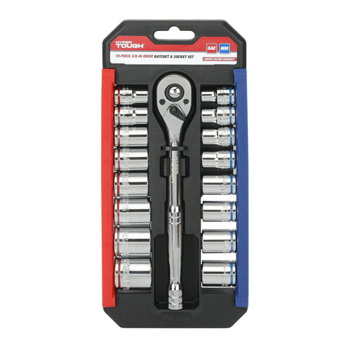 Hyper Tough 19-Piece 3/8- inch Socket Set, 43234 EasyOptionXY LLC
