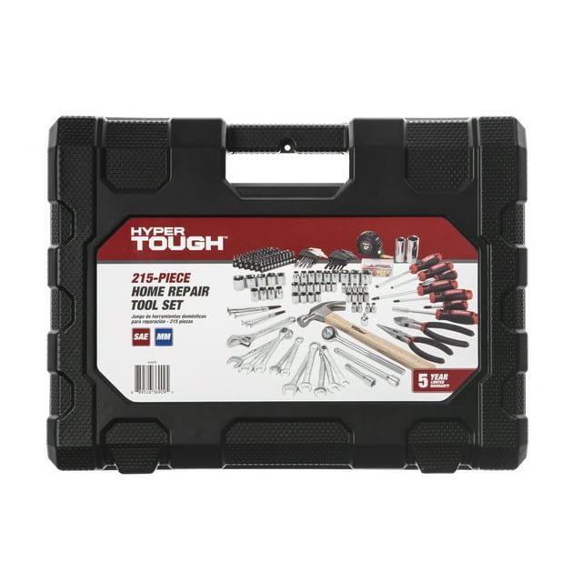 Hyper Tough 215 Piece SAE/mm Multi Tool Home Repair Tool Set, New Condition EasyOptionXY LLC