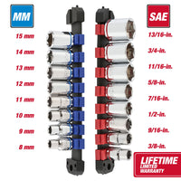 Hyper Tough 20-Piece 3/8-Inch Drive Ratchet and Socket Set EasyOptionXY LLC