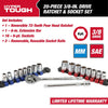 Hyper Tough 20-Piece 3/8-Inch Drive Ratchet and Socket Set EasyOptionXY LLC