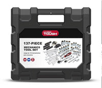Hyper Tough 137 Piece 1/4 and 3/8 inch Drive Mechanic Socket Set-UJ5408TA EasyOptionXY LLC
