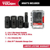 Hyper Tough 4-Piece Flip, Click Fit Mechanic Impact Socket and Ratchet Impact Set, 43023 EasyOptionXY LLC
