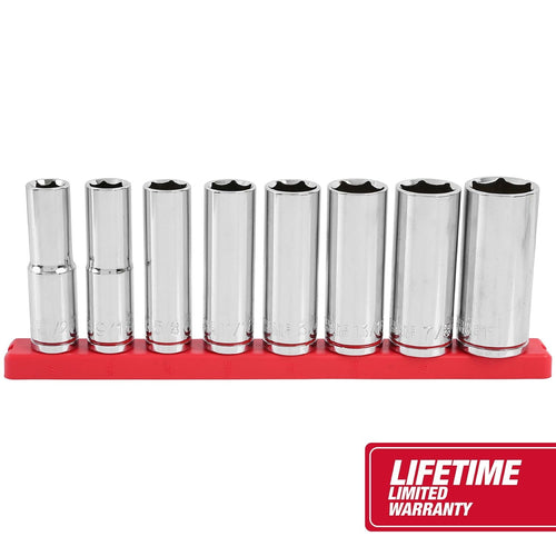 Hyper Tough 9-Piece1/2-Inch Drive Deep Standard SAE Sockets, 5833 EasyOptionXY LLC