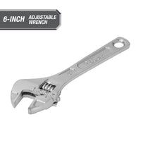 Hyper Tough 6-inch Adjustable Wrench, Steel Construction, Model 43179 EasyOptionXY LLC