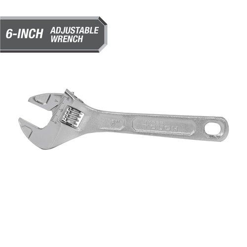 Hyper Tough 6-inch Adjustable Wrench, Steel Construction, Model 43179 EasyOptionXY LLC