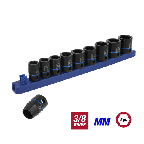 Hyper Tough 11-Piece 3/8-Inch, Standard Impact Socket Set mm, 43240 EasyOptionXY LLC