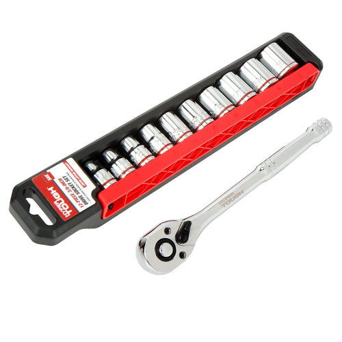 Hyper Tough 12-Piece 3/8-inch Drive Socket Set SAE, Model 42882 EasyOptionXY LLC