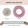 Kitsch Spiral Hair Ties for Women - Phone Cord & Coiled Hair Ties, 4pcs (Metallic Pink Crush) EasyOptionXY LLC