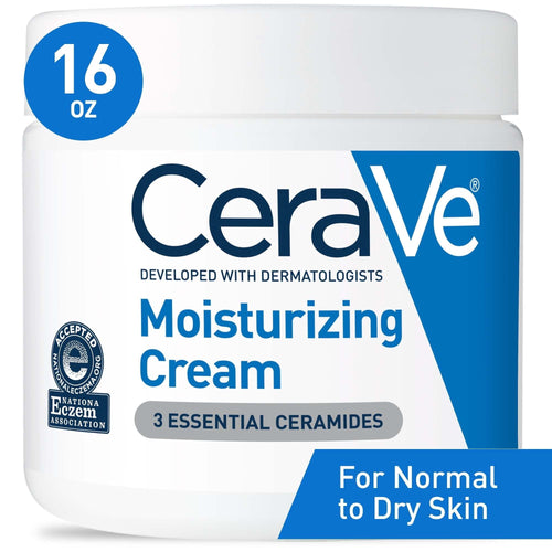 (2 pack) CeraVe Moisturizing Cream, Face & Body Moisturizer for Normal to Very Dry Skin, 16 oz EasyOptionXY LLC