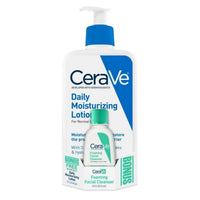 Cerave Daily Moisturizing Lotion, Lightweight, 12 fl oz + BONUS CeraVe Foaming Cleanser EasyOptionXY LLC